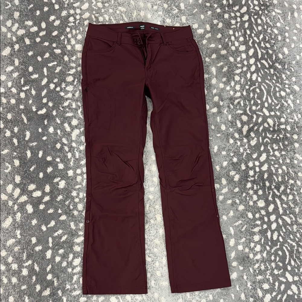 Prana Halle Rich Burgundy Trousers